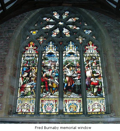 Fred Burnaby memorial window ((c) NA 2005 bedfordshire.gov.uk)